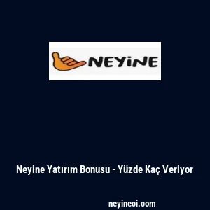 Neyine Yatırım Bonusu - Y&uuml;zde Ka&ccedil; Veriyor